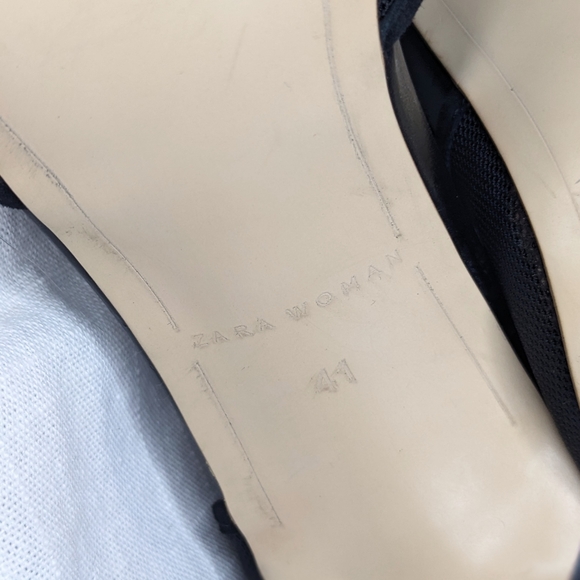 Zara Woman Mesh Court Stiletto Sandal - Picture 9 of 11